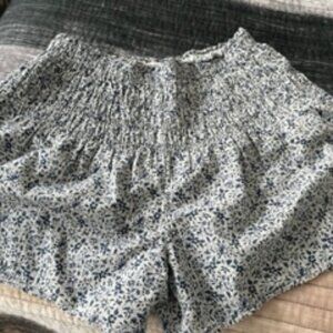 Madewell Florentine Smocked Pull On Shorts